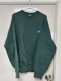 KEBOZ ダークグリーン クルーネック スウェット