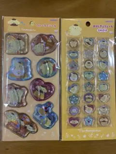 ポムポムプリン ウォーターシール おはじきシール セット