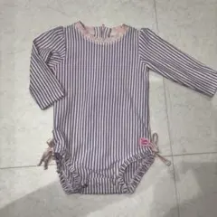 RuffleButts ストライプ ベビー水着（女の子）