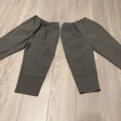 グレーチェックパンツ　110 双子　まとめ売り　おしゃれ