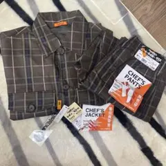 未使用タグ付FieldCore 超撥水 シェフジャケット＆パンツ セット Mのサムネイル