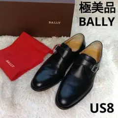【極美品】BALLYバリー　モンクストラップ　イタリア製　黒 US8のサムネイル