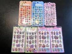 ボンボンドロップ風　3Dキャラクターシール&お尻シール　7枚セット