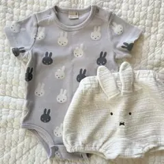 petit main ミッフィー　80 ロンパース　ブルマ　セット