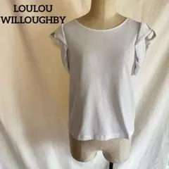LOULOU WILLOUGHBY ホワイト トップス フリルスリーブ 半袖のサムネイル