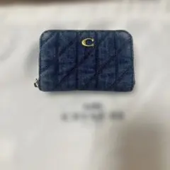 COACH キルティングデニムカードケース