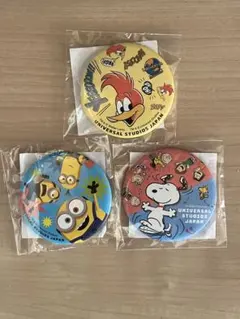ユニバーサル・スタジオ・ジャパン 缶バッジ 3個セット