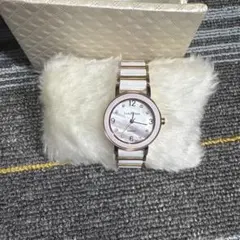 Legra Valenciaアナログ腕時計 ホワイト/ゴールド/ピンク