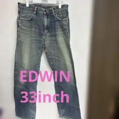 EDWINストレートデニム ライトブルー