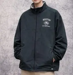 BOSTON刺繍 ソフトシェルジャケット 2XL ネイビー系 ダボダボ