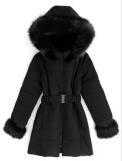 GRL ベルト付きファーダウンコート[kd13]