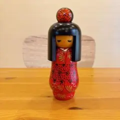 Kazuo Takamizawa高見沢一夫作 かずを赤衣装 創作こけし24cm - メルカリ
