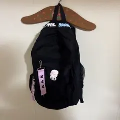 美品 エスターバニー ロゴ入り ブラック バックパック リュック うさぎのサムネイル