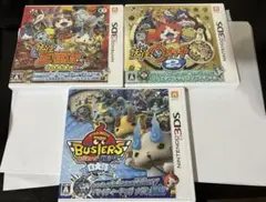 【動作確認済】妖怪ウォッチ 2 元祖 バスターズ 白犬隊 三国志 セット 3DS