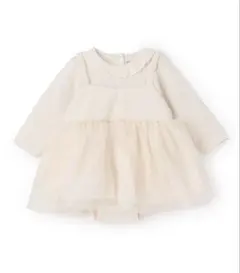 petit main長袖 チュチュスカート アイボリー70cm