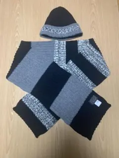 【新品】★大特価★BLUE WORK　マフラー&ニット帽セット