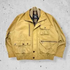 90sBurberrysバーバリーフィッシングジャケットノバチェックベージュ古着