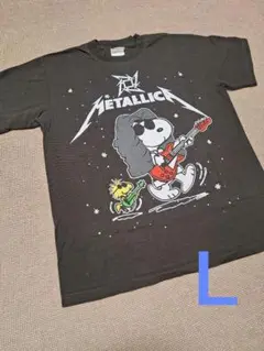 バンドTシャツ METALLICA メタリカ スヌーピー Ｌ