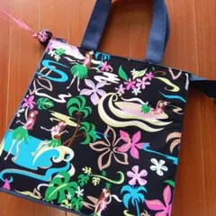 アレキサンダーヘンリー ハンドメイド 横マチ付きミニトートバッグ