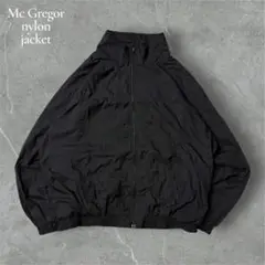 希少MacGregorマックレガーナイロンジャケット短丈ブラック極太アーム極上品