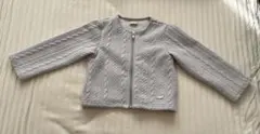 ライトグレー ジップアップジャケット 100cm