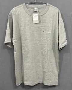 【新品タグ付き】Champion チャンピオン 半袖T グレー XL ロゴ 刺繍
