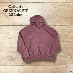 好配色★カーハートCarharttダークグレーオリジナルフィットスウェットパーカ