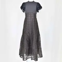 シアーチェックコルセットワンピース♡022330301701