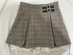 チェック柄フレアスカート