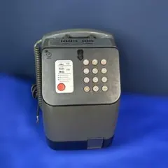 B-壁 【希少】NTT 公衆電話 卓上電話機 グレー 昭和レトロ インテリア 