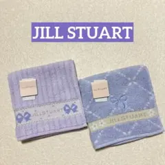 【新品タグ付き】ジルスチュアート タオルハンカチ 2枚セット リボンりぼん お花