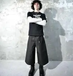 geeks BAGGY PAINTER DENIM HALF PANTS