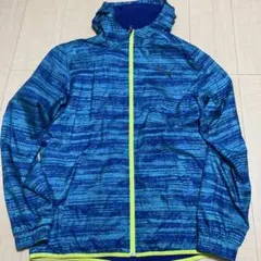 PUMA フード付きウィンドブレーカー 青