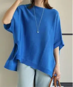 新品タグ付き✨洗える✨ICB 綺麗カラー フレアスリーブブラウス とろみ 