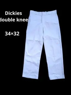 Dickies　34×32　ダブルニー　パープルグレー　ホンジュラス製　色褪せ無
