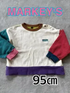MARKEY'S マルチカラー トレーナー 95cm