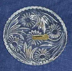 ボヘミア　クリスタル　中皿