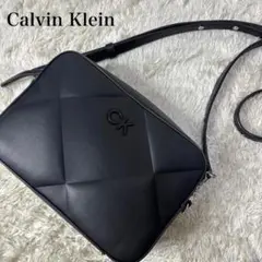 【美品】カルバンクライン ショルダーバッグ キルテッド クロスボディ 黒