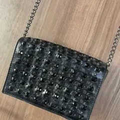 ZARA⭐︎ザラ 黒 チェーン ショルダーバッグ ブラック スタッズ