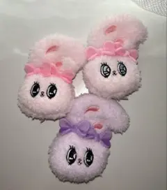 エスターバニー　ぬいぐるみマスコットクリップ3個セット