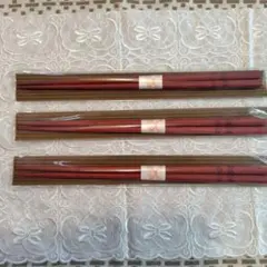 わちふぃーるど　ダヤン　わ、だやん　梅箸　赤色　3膳セットのサムネイル