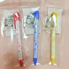 【新品未開封】ちいかわ　ボールペン3本セット⑥ ハチワレ　うさぎ