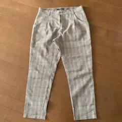 PAGE BOYチェック柄 テーパードスラックス
