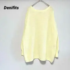 Denifits デニフィッツ　ニット セーター　レモンイエロー L