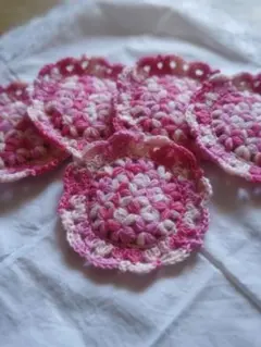 ハンドメイド　コースター　5枚セット