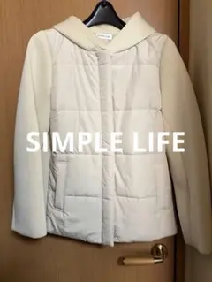 SIMPLE LIFE レナウン フード付き クリーム色 ダンホール Mサイズ