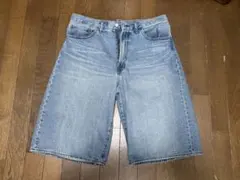 【GU】デニムショーツ ブルー Lサイズ　ジョーツのサムネイル