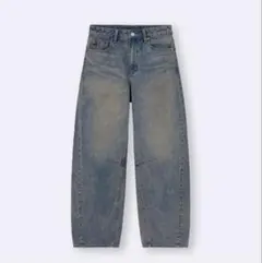 GU バレルレッグ　バレルレッグジーンズ　XS 標準　カーブパンツ