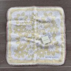 LAURA ASHLEY 薄い黄色　花　ハンドタオル　新品