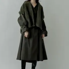 【完売商品】mystic ボアベスト付トレンチコート